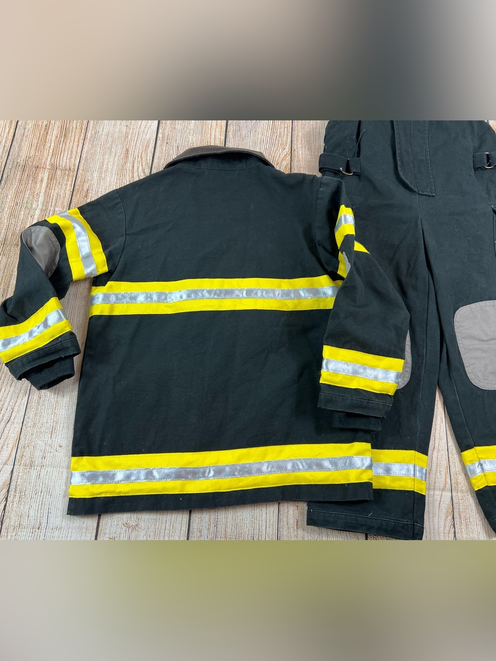 Get Real Gear Firefighter Bunker Pants & Cost Outfit Kids 4-6 Dress Up Fireman - Picture 8 of 11